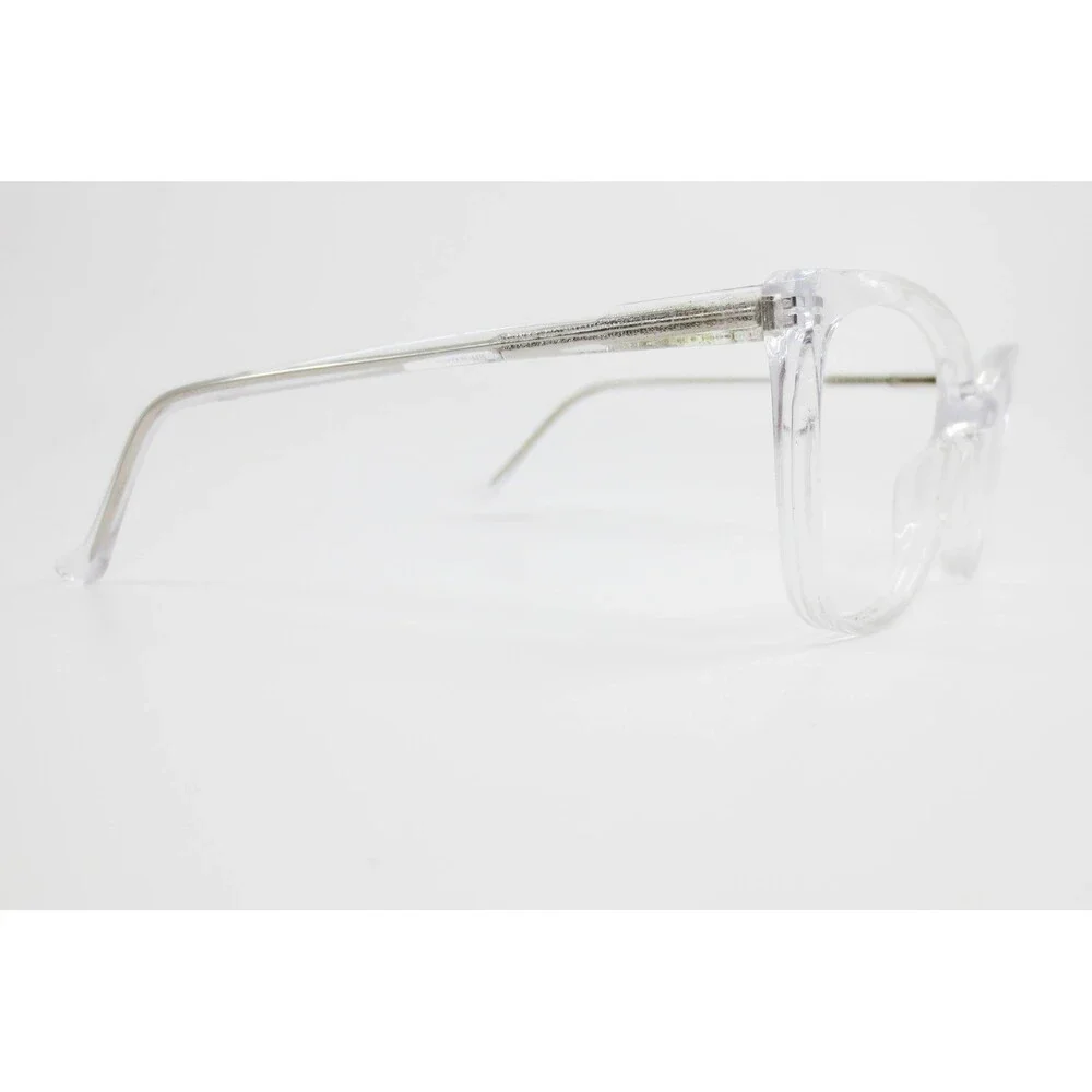 Womens Clear Cat Eye Eyeglasses Frames WP20217-CR 53-15-140 Transparent Silver